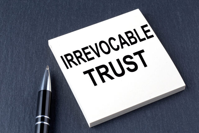 paper that says irrevocable trust